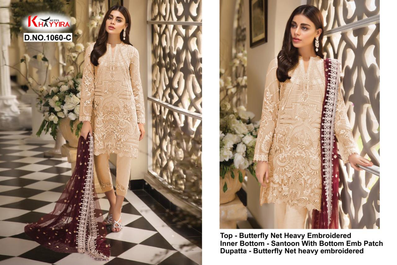 PAKISTANI SUITS D NO 1060C BY KHAYYIRA